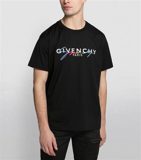 t shirt givenchy multicolor|givenchy t shirt men price.